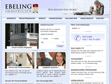 Tablet Screenshot of ebeling-immobilien.de